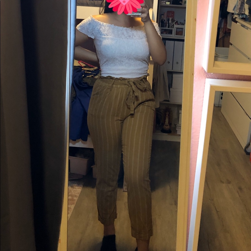 Yellow striped bottoms